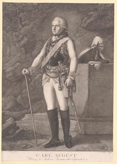 Duque de Sajonia-Weimar Eisenach Karl August de Artist Unknown