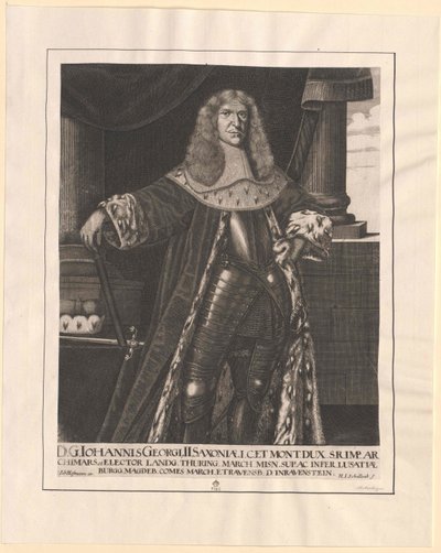 Elector de Sajonia Johann George II de Artist Unknown