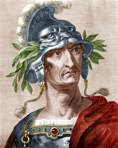 Emperador Claudio (grabado en color) de Artist Unknown