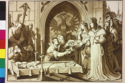 El emperador Federico III y los duques Albrecht y Sigmund de Artist Unknown
