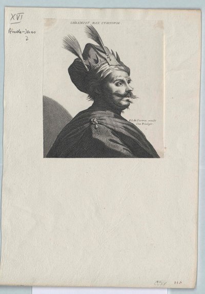 Emperador de Abisinia Amda-Jesús (imprimir) de Artist Unknown