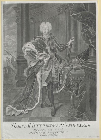 Emperador de Rusia Pedro II de Artist Unknown