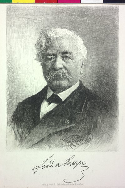 Ferdinand von Lesseps (impresión) de Artist Unknown