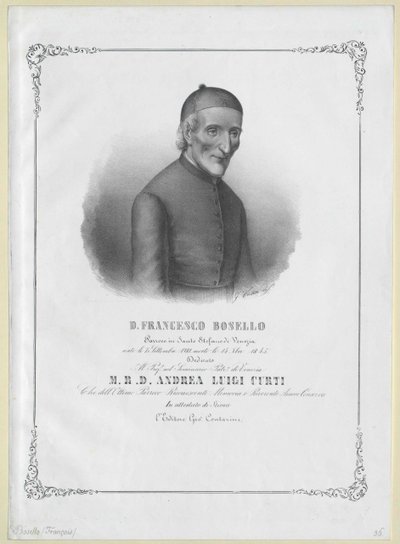 Francesco Bosello (imprimir) de Artist Unknown