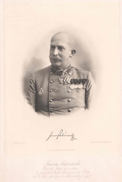 Franz Baron Schoenaich (imprimir) de Artist Unknown