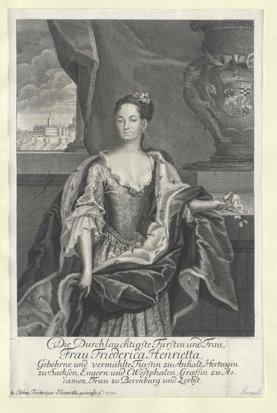 Friederike Henriette princesa de Anhalt-Bernburgo de Artist Unknown
