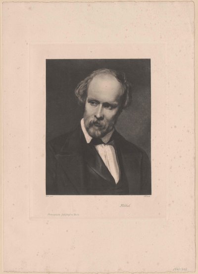 Friedrich Hebbel (imprimir) de Artist Unknown