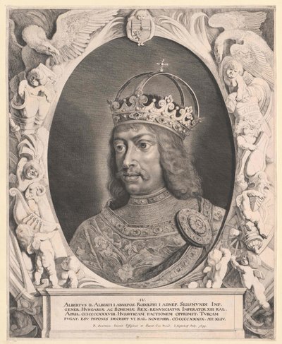 El rey alemán Alberto II (huella) de Artist Unknown