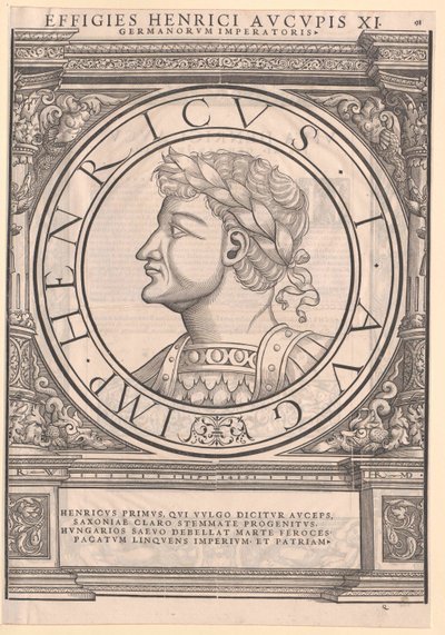 El rey alemán Enrique I de Artist Unknown