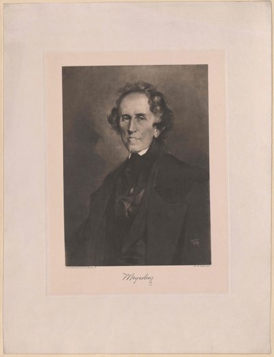 Giacomo Meyerbeer (print) de Artist Unknown