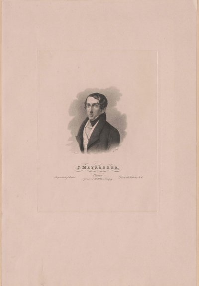 Giacomo Meyerbeer (print) de Artist Unknown