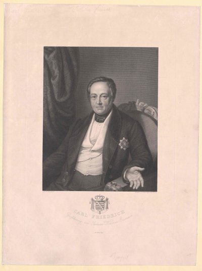 Gran Duque de Sajonia-Weimar Eisenach Karl Frederick de Artist Unknown
