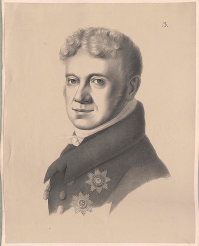 Grigori Alexandrovich Barón von Stroganov (imprimir) de Artist Unknown