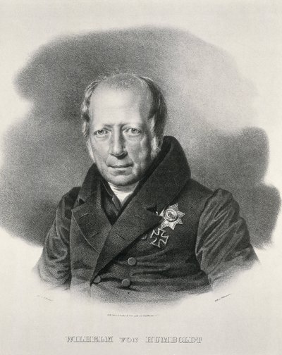 HUMBOLDT, Wilhem von (1767-1835). Estadista y filósofo alemán. Litografía. de Artist Unknown