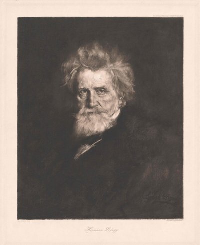 Hermann von Lingg (imprimir) de Artist Unknown
