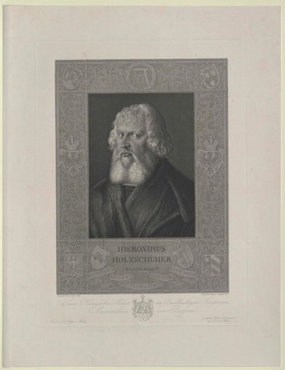 Hieronymus Holzschuher (impresión) de Artist Unknown