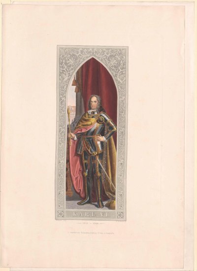 Carlos VI, emperador del Sacro Imperio Romano Germánico de Artist Unknown