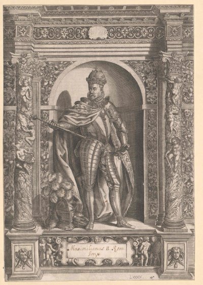 Maximiliano II, emperador del Sacro Imperio Romano Germánico de Artist Unknown