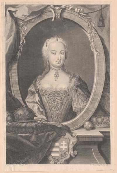 Emperatriz del Sacro Imperio Romano Germánico María Teresa de Artist Unknown