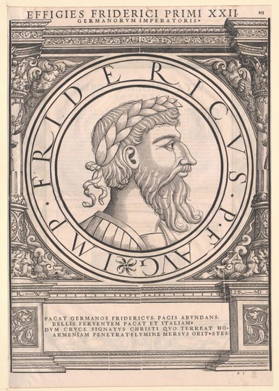 El emperador Federico I Barbarroja de Artist Unknown