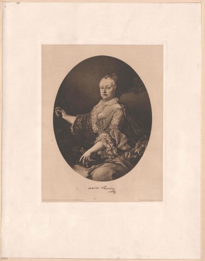María Teresa, emperatriz del Sacro Imperio Romano Germánico de Artist Unknown