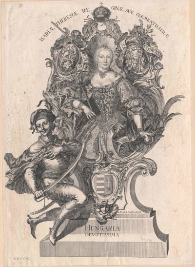 María Teresa, emperatriz del Sacro Imperio Romano Germánico de Artist Unknown