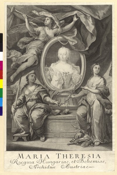 María Teresa, emperatriz del Sacro Imperio Romano Germánico de Artist Unknown