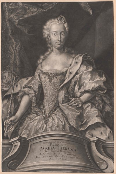 María Teresa, emperatriz del Sacro Imperio Romano Germánico de Artist Unknown