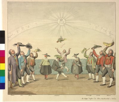 Homenaje de los tiroleses al emperador Francisco I de Artist Unknown
