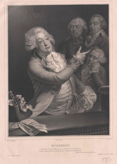 Honore Riquetti Conde de Mirabeau de Artist Unknown
