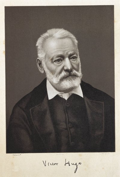 Hugo, Victor (1802-1885). Escritor romántico francés. Litografía de Artist Unknown