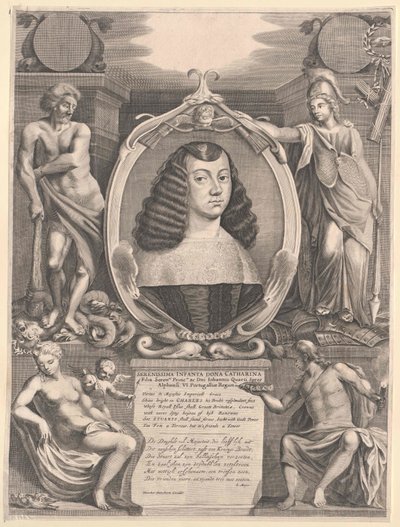 Infanta de Portugal Katharina (imprimir) de Artist Unknown
