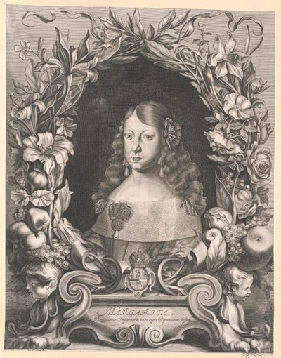 Infanta de España Margarita Teresa (imprimir) de Artist Unknown