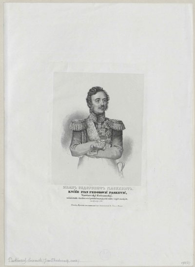 Ivan count Paskevich-Erivan de Artist Unknown