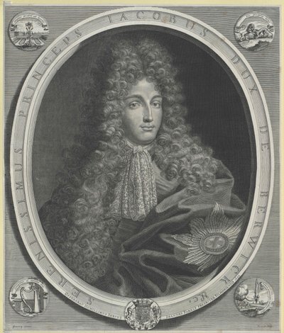 James Duque de Berwick Fitzjames (huella) de Artist Unknown