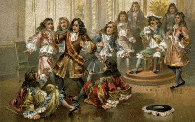 Jean Bart, corsario francés, en la corte de Luis XIV. de Artist Unknown