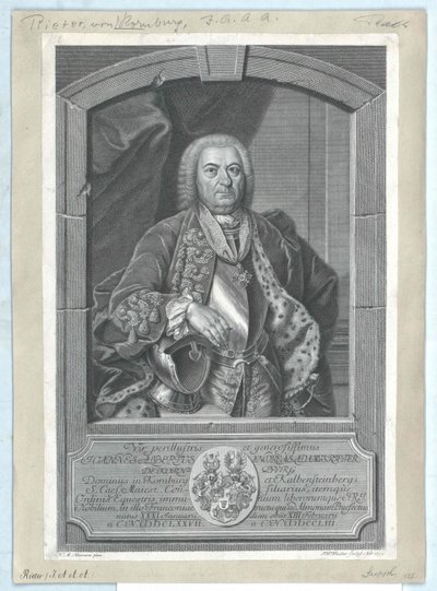 Johann Albrecht Andreas Adam Rieter de Kornburg y Kalbensteinberg de Artist Unknown