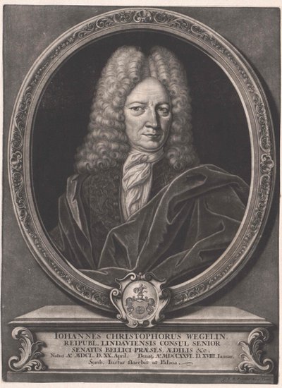 Johann Christoph Wegelin (imprimir) de Artist Unknown