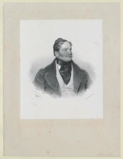 Johann Franz conde Hardegg (huella) de Artist Unknown