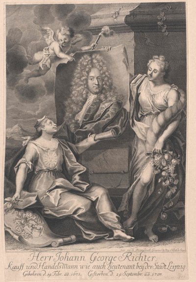 Johann Georg Richter (huella) de Artist Unknown