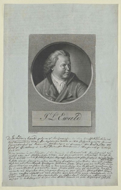 Johann Ludwig Ewald (imprimir) de Artist Unknown