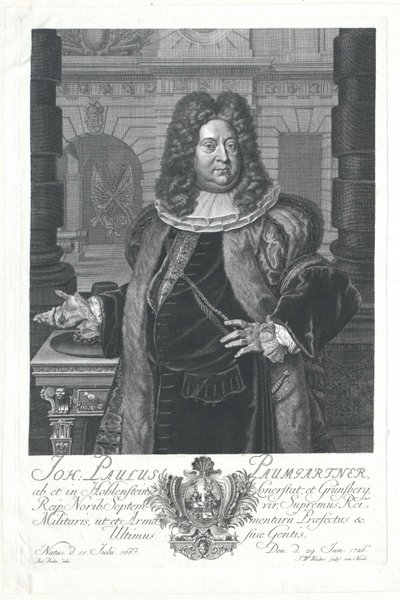 Johann Paul von Paumgartner von Holenstein y Lonnerstadt de Artist Unknown