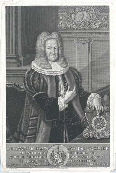 Johann Sigismund Holzschuher de Aspach y Harrlach de Artist Unknown
