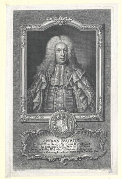 Johann William Conde de Wurmbrand-Stuppach (imprimir) de Artist Unknown