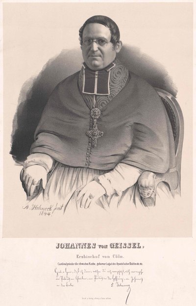 Johannes von Geissel de Artist Unknown