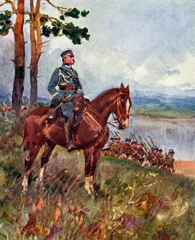 Jozef Pilsudski (imprimir) de Artist Unknown