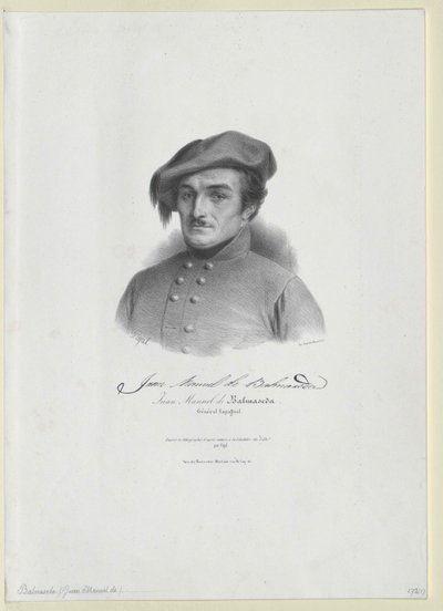 Juan Manuel Balmaseda (imprimir) de Artist Unknown