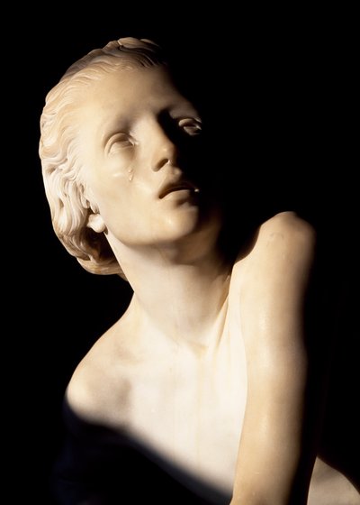 Julieta Capuleto, detalle de la estatua, tumba de Julieta, antiguo convento de San Francisco, Corso, Verona (Lista del Patrimonio Mundial de la UNESCO, 2000), Véneto, Italia. de Artist Unknown