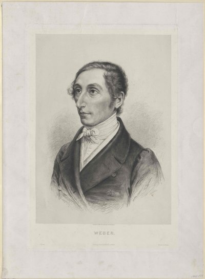 Karl Maria von Weber (imprimir) de Artist Unknown