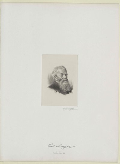Karl Menger (imprimir) de Artist Unknown